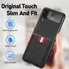 For Samsung Flip4 Folding Leather Cell Phone Bag Case For Samsung Galaxy Z Flip 4 Flip3 Flip4 Flip 3 5g Card Slot Zflip4 Cases
