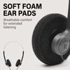 Retro Lightweight Vintage Stereo Earphone Compatible with Most Mobile Phones Over-Ear Headphones, Feel, Under-Wire Headphones, Hi-Fi Headset, (Black)