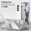 Для Samsung Galaxy Z Fold 7 Кожаный чехол для телефона с защитой шарнира, Чехол для Z Fold 6 с защитной пленкой для переднего экрана + Стилус