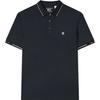 Solid Color Logo Label Wrinkle Resistant Polo Shirt Men Polo Shirts Legendary-Blue F11M321103FNV