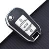 TPU Leather Flip Car Key Case Cover For Peugeot 208 308 408 508 2008 3008 4008 307 Citroen C4L CACTUS C5 C3 C6 C8 Key Shell Fob