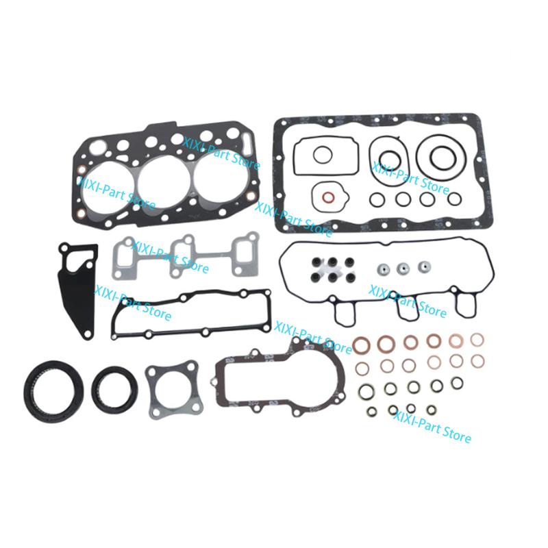 For Isuzu 3AE1 Full Gasket Kit Set+Piston Ring 80*2+2+4 With Cylinder Head Gasket Engine Overhaul Rebuild Kit