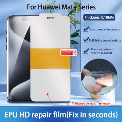 Для Huawei Mate 60 50 40 Pro Plus RS Ultimate Pro+ 50E Автоматическое устранение царапин за считанные секунды Мягкая ультратонкая гидрогелевая пленка EPU HD