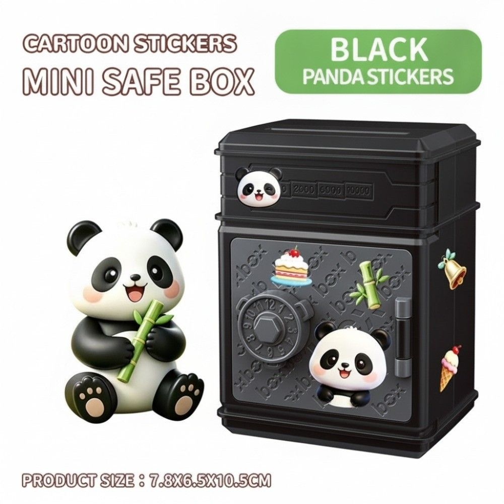 Password Lock Fingerprint Piggy Bank Cartoon Coin Deposit Box Savings Box Cash Safe Savings Box