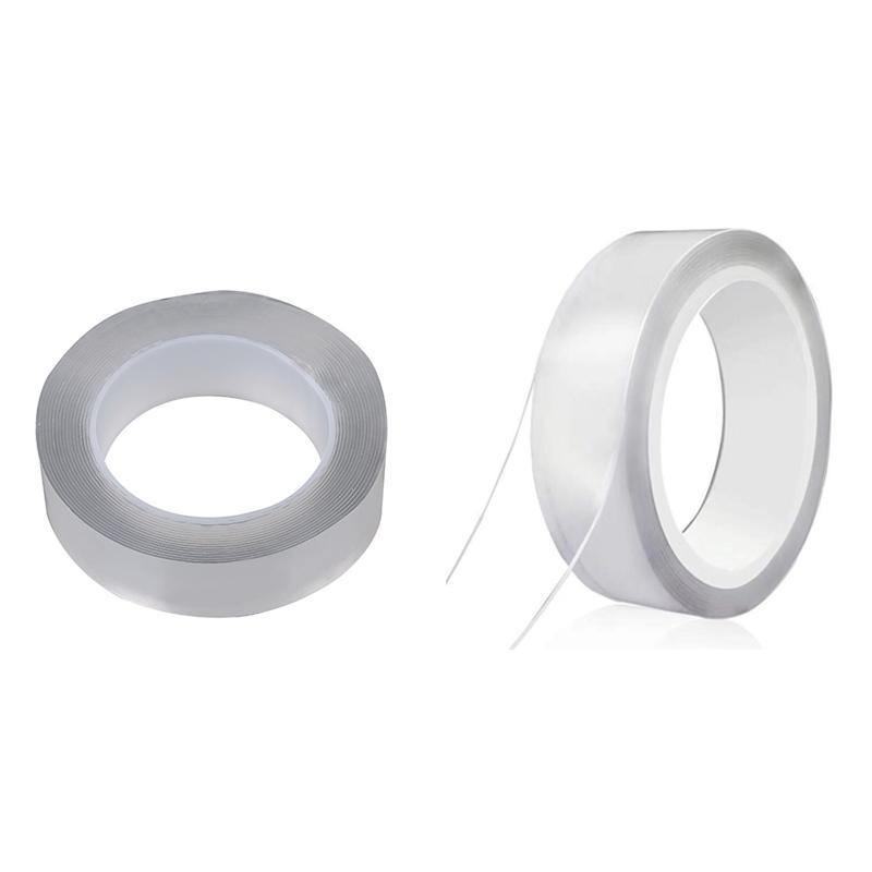 1/2/3/5 м нано-лента, двусторонняя лента, прозрачные многоразовые водонепроницаемые клейкие ленты, очищаемые ленты для кухни и ванной комнаты