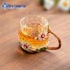 Эмалированная стеклянная чашка для чая Sashi 'Ромашка'