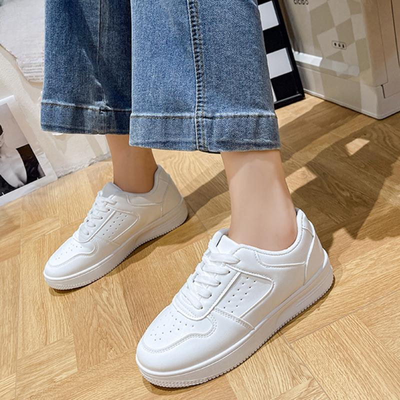 Весенние и осенние женские туфли белого цвета для повседневного ношения, модные теннисные туфли для женщин, спортивная обувь для активного отдыха, повседневные туфли для серфинга с толстой подошвой