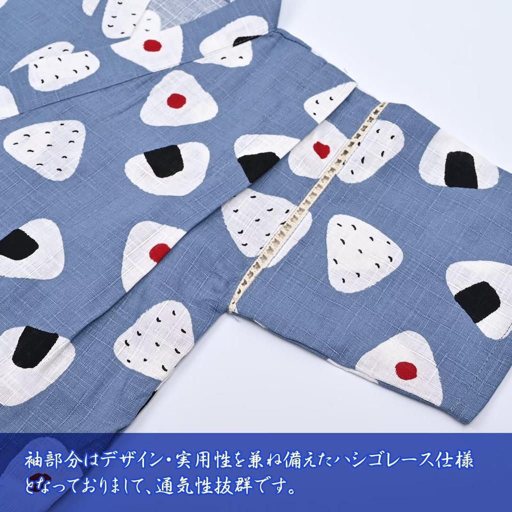 Jinbei Baby Top and Bottom Japanese Short Summer Linen 90 100 110 120 130 140 [Dizoony] Детская одежда, Юката для мальчиков, Мальчики, Дети, Комплект, Одежда,