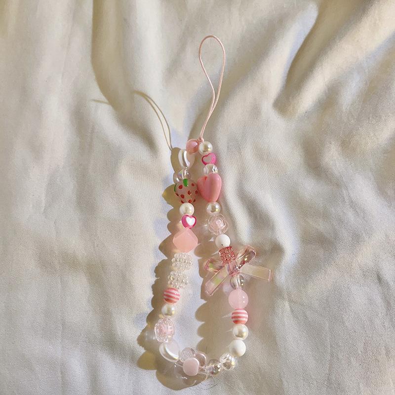 Mobile Phone Lanyard Cellphone Strap Phone Chain Pendant Candy Phone Case Rope Jewelry Keychain for Samsung Huawei iPhone Xiaomi