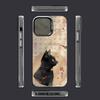 Модный чехол для телефона в национальном стиле с кошкой, подходит для iPhone 17 16 15 14 13 12 11 Pro/Max/Plus, противоударная задняя крышка