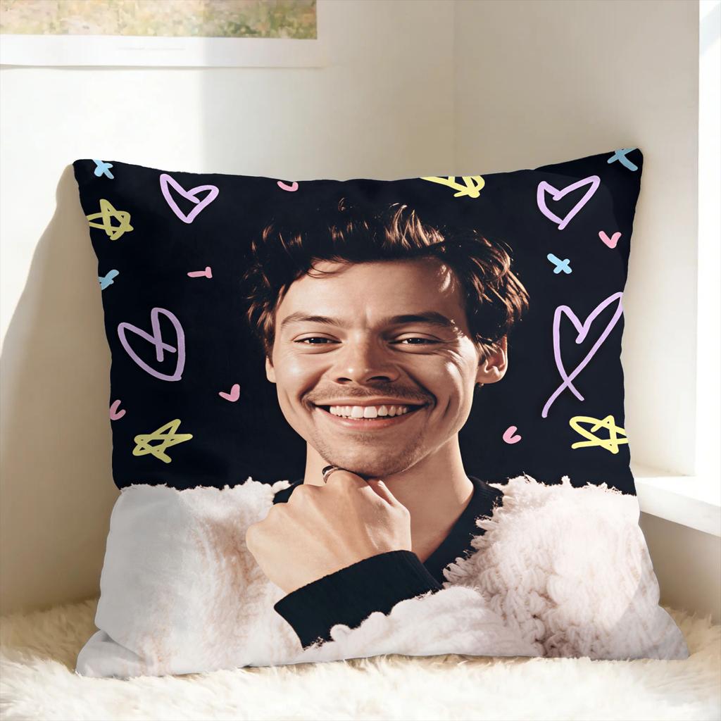 Наволочка для подушки Singer H-Harrys S-Styles Kiss Al the Time Удобная наволочка для дивана кушетки кровати гостиной Ретро Модная наволочка