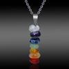 7 CHAKRA Healing Yoga Necklaces Colorful Beads Healing Natural Stone Pendant Necklaces
