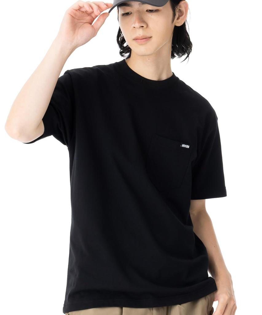 NEW ERA Short Sleeve Pocket Mini Brand Logo Black XL T-Shirt