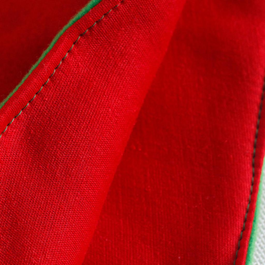 Рождественская шапка эльфа с колокольчиками красного и зеленого цвета с красными полями для рождественских вечеринок, костюмов и косплея