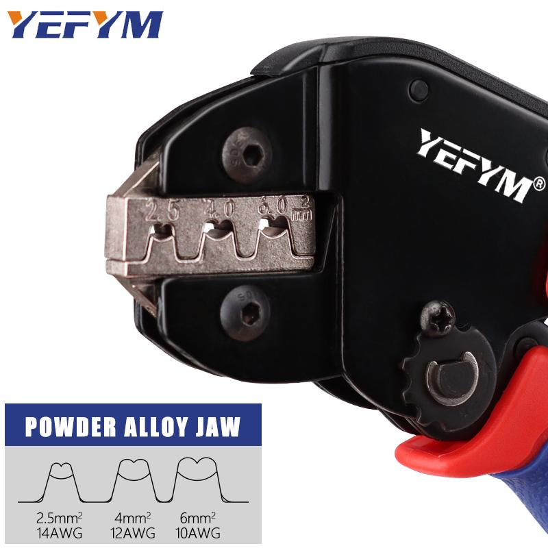 Инструмент для обжима солнечных батарей YM-2546B для MC2.5/4/6 мм² 14-10AWG Мужской и женский солнечный разъем Клеммы для проводов солнечной панели Клещи для фотоэлектрических кабелей