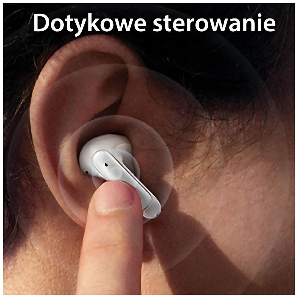 Usams Słuchawki Bluetooth 5.3 Twsx-Don Series Dual Mic Enc Bezprzewodowe Biały/White Bhuxd02 (Usams-Xd18)