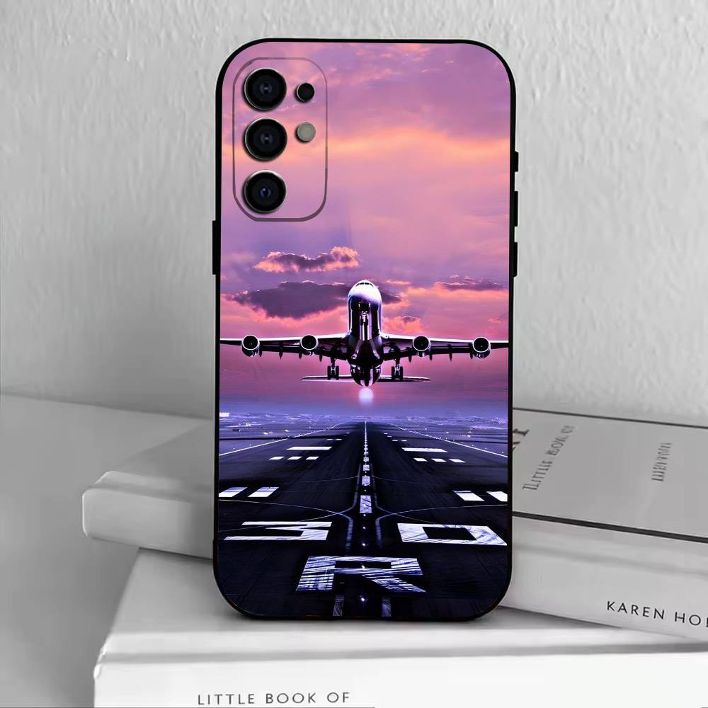 A-Самолет Самолет Чехол для телефона для Samsung S25,S24,S21,S22,S23,S30,Ultra,S20,Plus,Fe,Мягкий Силиконовый Черный Чехол