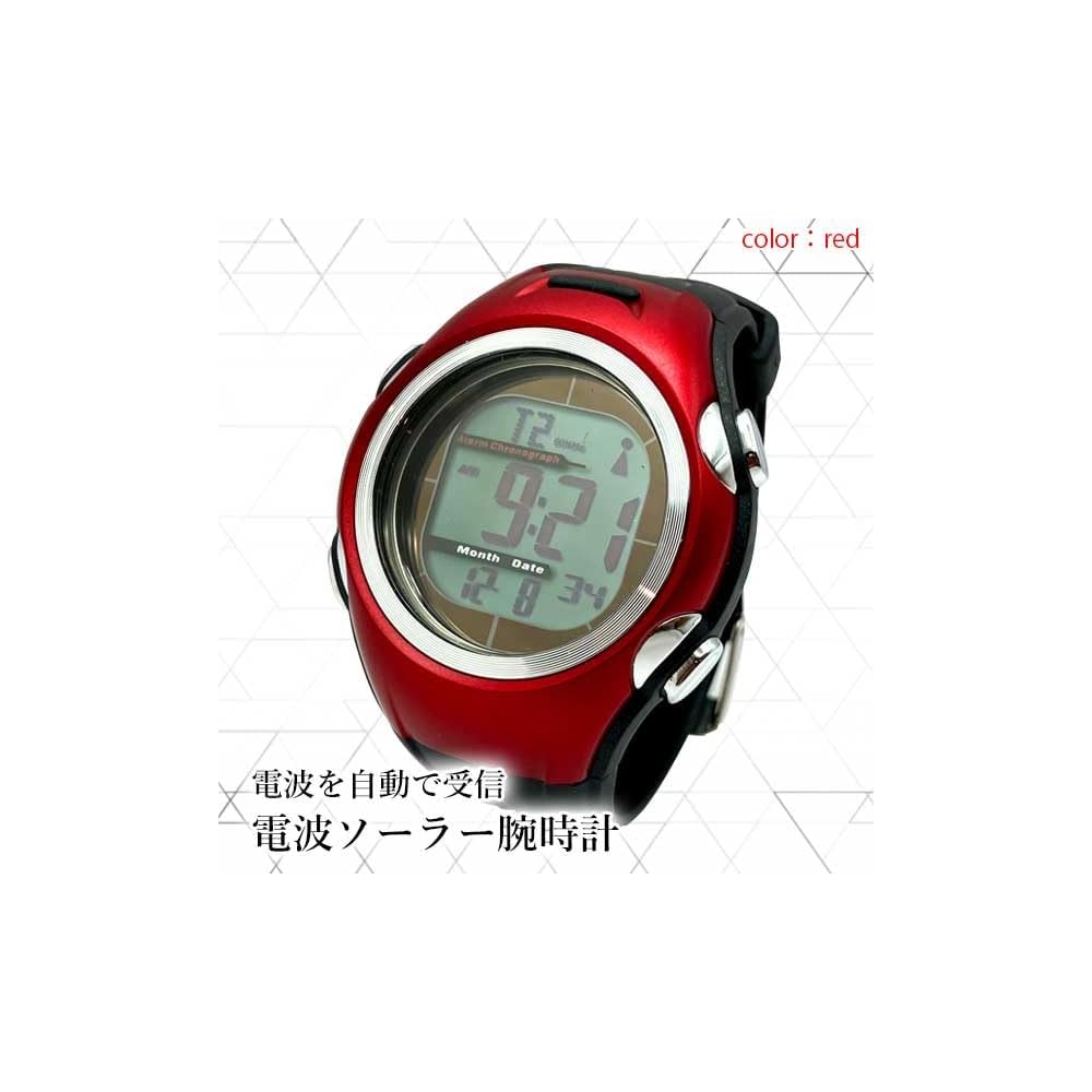 Мужские часы Seiko Solar Radio Точные Водонепроницаемые Для активного отдыха Простые Красные