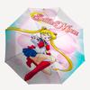 Sailor Moon, anime Themed Automatic Opening and Closing Umbrella, Compact Travel Umbrella, Lightweight and Portable, Suitable for Beach Comm