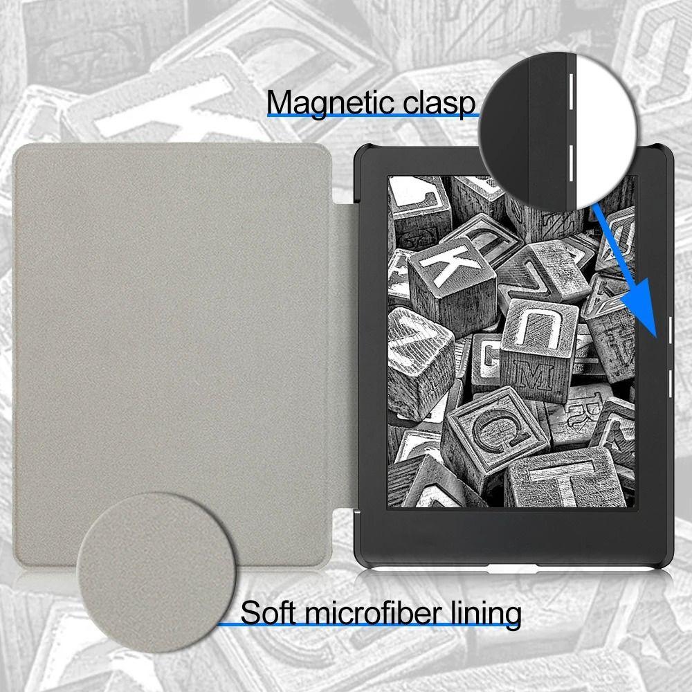 Для Kobo Aura H2O Edition 2 Смарт-чехол 6,8 дюймовый чехол для электронной книги Ультратонкий из ПУ кожи Фунда Автоматическое включение/выключение Защитная оболочка