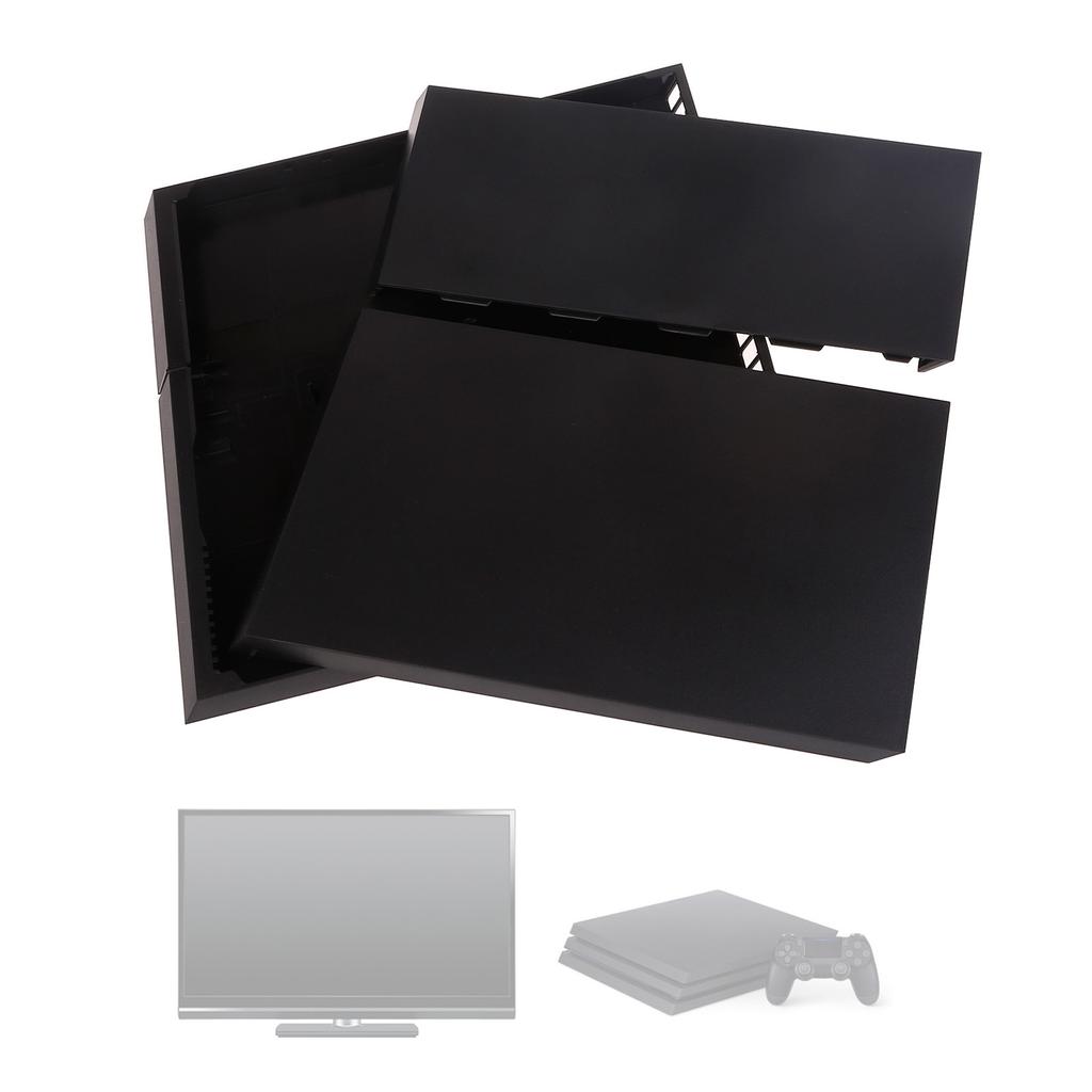 Game Machine Case Solid Color Shell Game Console Replacement Full Cover Housing for PS4 1200 Game Accessories Black