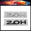 3D Premium 2.0H 2.0 H Letters for Car Fender Trunk Rear Bonnet Decal Emblem Badge Sticker