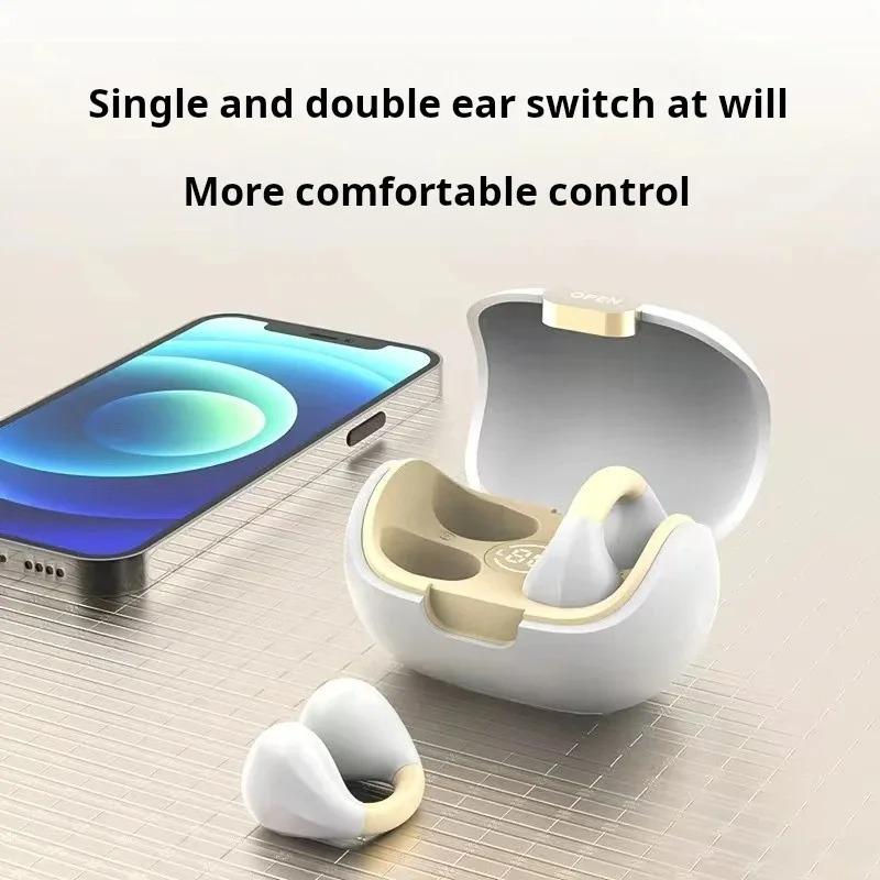 Xiaomi New Arrival Ear Clip Headphones Bluetooth 5.3 Headset Space Capsule Digital Display Sports Open Wireless Ear Clip Earphones