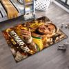 Soccer Star Designed floor mat, suitable as a non-slip mat for the living room or bedroom sofa