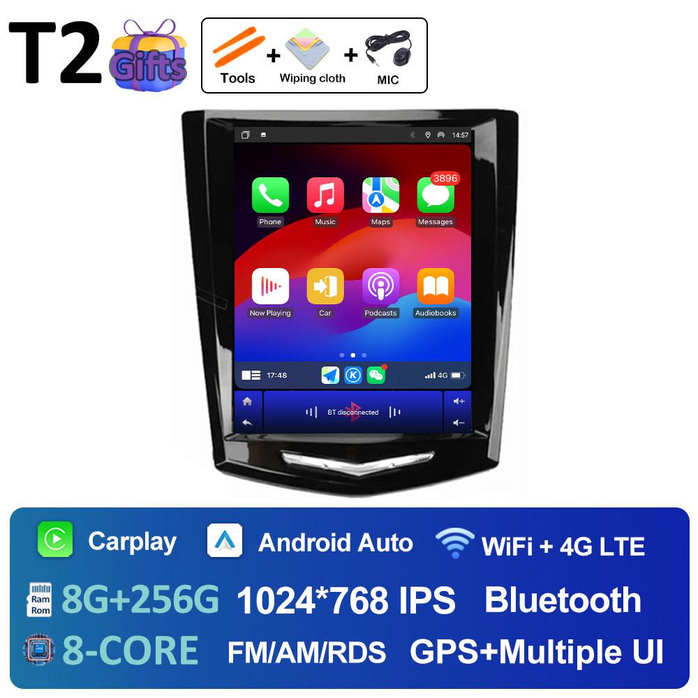 Для Cadillac ATS XTS CTS SRX 2013 2014 2015 2016 DSP Стерео Беспроводной Carplay Android Auto 2.5D Сенсорный экран Головное устройство Не 2 DIN