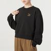 Puma Круглый вырез с принтом дышащая повседневная толстовка с длинным рукавом женская толстовка черная 625251-01