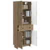 Cabinet Set 2 pcs 66 x 34.5 x 90 cm engineered wood