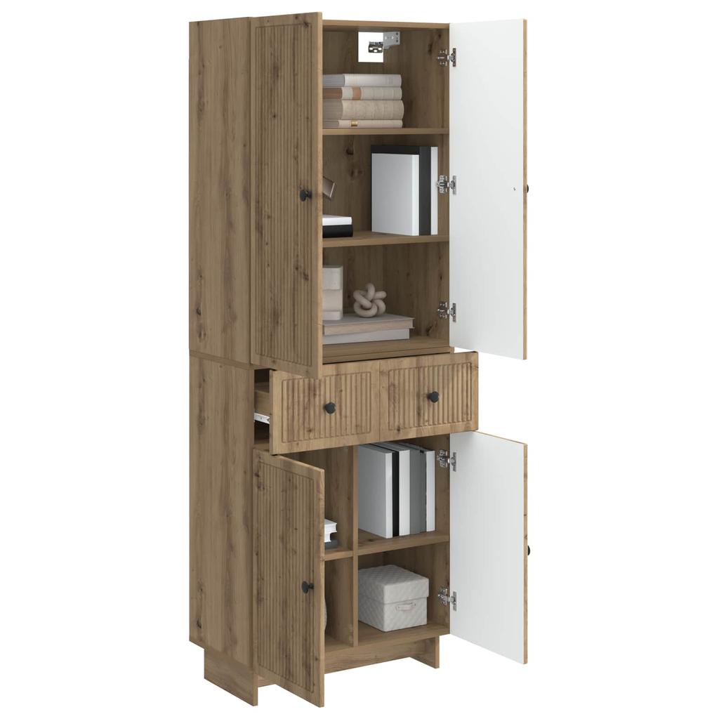 Cabinet Set 2 pcs 66 x 34.5 x 90 cm engineered wood