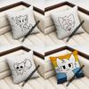 For Gay Lgbt America Usa Lesbian B-Boykisser Cat Throw Pillow Case Sham 45X45Cm 35X35Cm Square Bedroom Pillowcase Cushion Cover