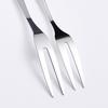 Вилка для фруктов из нержавеющей стали, западные столовые приборы, маленькая вилка, вилка с двумя зубцами, десертный торт