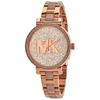 Женские часы Sofie Crystal Rose Gold-Tone из нержавеющей стали MK4336