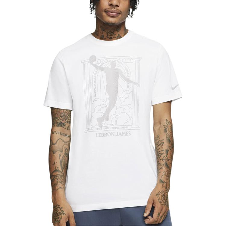 Nike MVP Series NBA Brooklyn Nets Кевин Дюрант Баскетбольная спортивная футболка с короткими рукавами Мужские топы белые CT3998-100