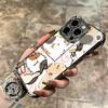 Мультяшный Милый Хомяк Покрытие Чехол Для Телефона Для Iphone 16 17 Pro Max Air 16E 14 15 Plus 12 13 Mini Противоударный Подушка Безопасности Чехол