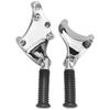 Chrome Rear Passenger Footrests Pedal W/Mount Kit For Harley Davidson Sportster Forty-Eight 48 Seventy-Two 72 883 1200