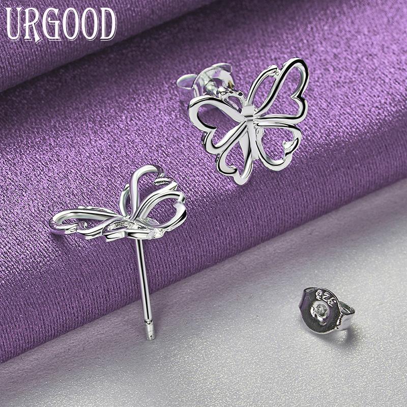 Серьги-бабочки из стерлингового серебра 925 пробы, подарки для вечеринок, модные украшения