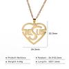 Cazador Christian Jesus Heart Necklace for Women Stainless Steel Pendant Necklace Jewelry Gift 2026 Birthday Aniversary Gift