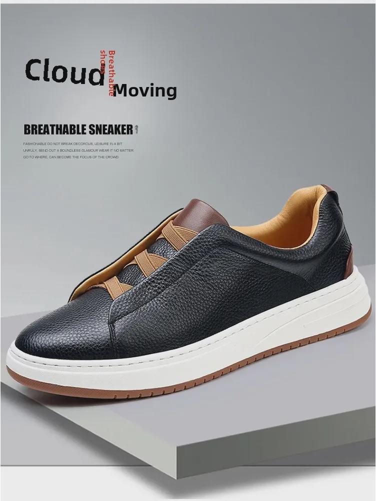 Мужские кожаные туфли без шнурков — тренд осени 2024 года: Мягкая подошва, натуральная кожа, повседневный и деловой стиль