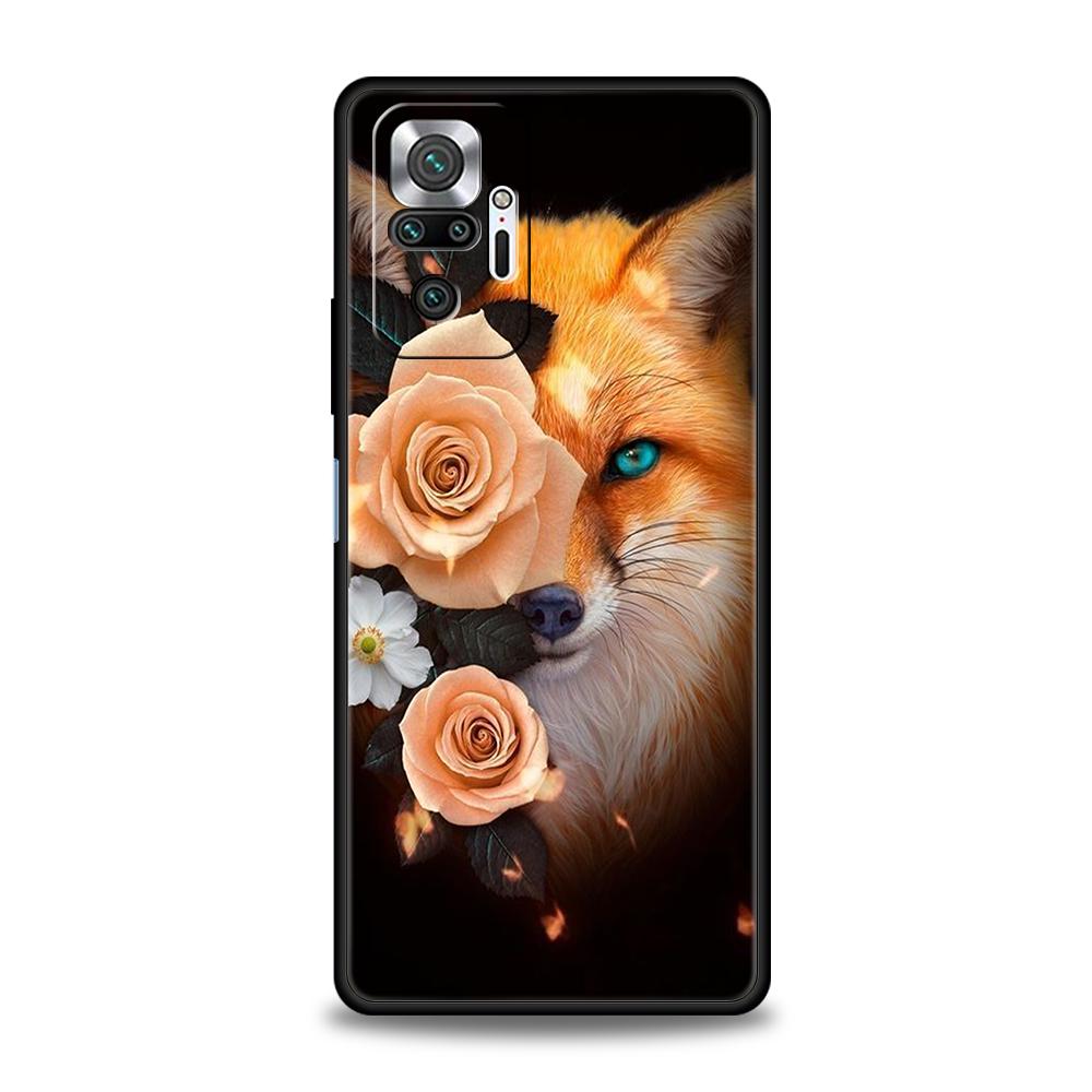 Чехол для телефона Animal The Fox для Redmi 13C 10C Note 13 12 10 11 Pro Plus 7 8T K40 K50 Gaming Pro Plus 5G Мягкий чехол Сумка