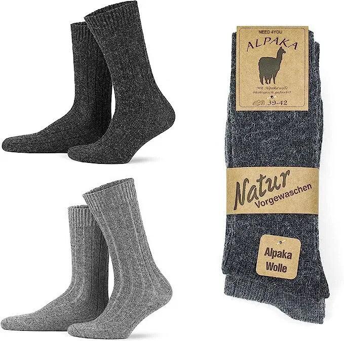 Winter Alpaca Wool Socks Warm Legs Socks for Men and Women Extra Comfortable NEEDIVYOU