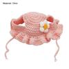 Шапка для питомца Деликатная отделка Подвеска Декор Высокая эластичность Милый питомец Регулируемый ремешок Вязаная шапка для вечеринки