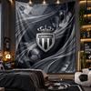Wall Hanging Tapestry Monaco FC Print Cloth for Living Room Bedroom Home Decor