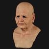 Halloween Hot Style Parody Baldheaded Old Woman Carnival Party Dance Mask Old Woman Head Scary Make Strange Scary Props Tricky Mask