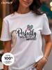 Creative Text Printing Available In Three Colors 100 Pure Cotton Roundneck Shortsleeved Tshirt Unisexs Tshirt Top