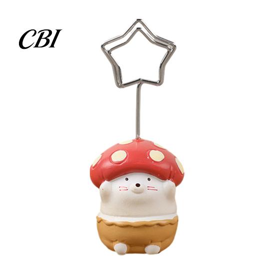 Sturdy Note Clip Holder Animal Shaped Resin Holder, Cute Desk Memo Photo Stand, Adjustable Angle Card Creative Office Desktop Decor, Paper Funny Gift