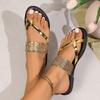 Модные летние женские плоские шлепанцы, трендовые сандалии со стразами, новые пляжные нарядные шлепанцы, слипоны, блестящие повседневные туфли, слайды для женщин