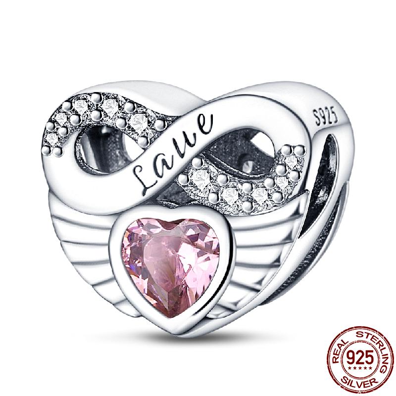 Qikaola Классические милые подвески в виде слона, бусины, подходят для оригинального браслета, настоящее серебро, подвеска, ювелирные изделия своими руками